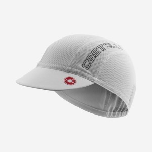 Castelli A/C 2 CYCLING Men Cap White / Grey | JIXLAM-745