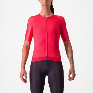 Castelli AERO PRO 7.0 W Women Jersey Red | LVXMHG-714