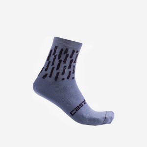 Castelli AERO PRO W 9 CM Women Socks Purple White | OSRUGI-371