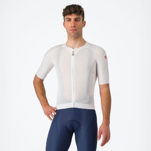 Castelli AERO RACE 7.0 Men Jersey White | TFDOGE-908