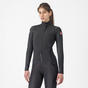 Castelli ALPHA FLIGHT ROS W Women Jackets Black / Black | VAIHMX-043