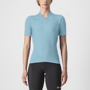 Castelli ANIMA 3 Women Jersey Blue | KOIJEH-492