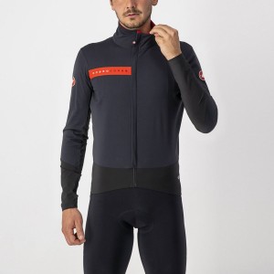 Castelli BETA RoS Men Jackets Black / Red | NLYUOW-921