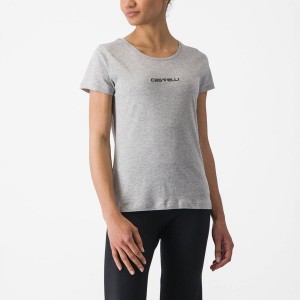 Castelli CASTELLI CLASSICO W TEE Women Casual Light Grey | LVFIKW-206