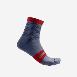 Castelli CLIMBER'S 3.0 12 CM Women Socks Blue | NTWEBL-962