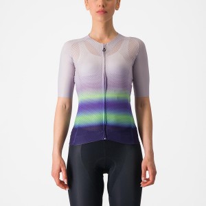 Castelli CLIMBER'S 4.0 W Women Jersey Purple White / Green / Dark Purple | XVLQAM-108