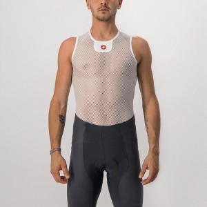 Castelli CORE MESH 3 SLEEVELESS Men Base Layer White | LCEFIJ-621