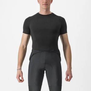 Castelli CORE SEAMLESS SS Men Base Layer Black | YPMIOE-642