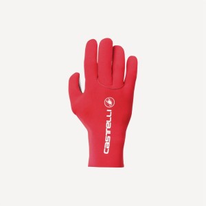 Castelli DILUVIO C Men Gloves Red | MZTFHW-204