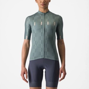 Castelli DIMENSIONE Women Jersey Turquoise | APCESJ-245