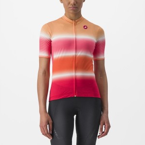 Castelli DOLCE Women Jersey Orange | MCSIGH-765