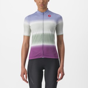 Castelli DOLCE Women Jersey Purple White | MIBLCA-756