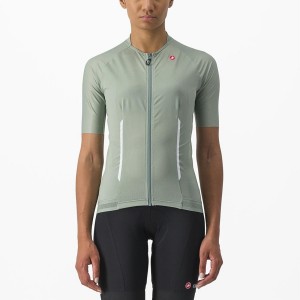 Castelli ENDURANCE W Women Jersey Green | YBDELM-402