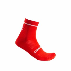 Castelli ENTRATA 9 Men Socks Red | LYZUEP-891