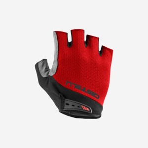 Castelli ENTRATA V Men Gloves Red | RGCLTI-973