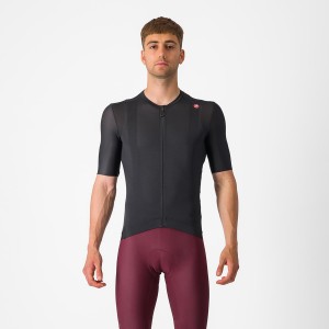 Castelli ESPRESSO Men Jersey Black / Dark Grey | MJXZSN-502