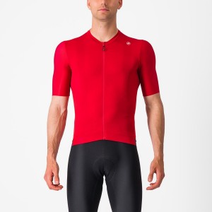 Castelli ESPRESSO Men Jersey Red / Deep Burgundy | SQGNCU-398