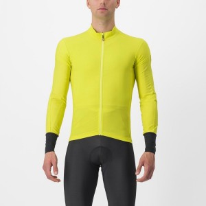 Castelli FLIGHT AIR Men Jersey Yellow | YFJQUI-093