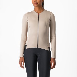 Castelli FLY LS W Women Jersey Grey | BUTRXH-713