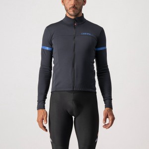 Castelli FONDO 2 FZ Men Jersey Black / Blue | CTRPEM-104