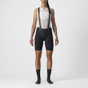 Castelli FREE AERO RC W Women Bib Shorts Black | GAYCMR-690