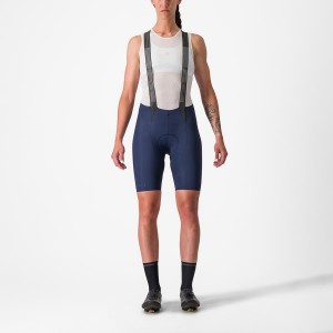 Castelli FREE AERO RC W Women Bib Shorts Blue | OMLQHB-076