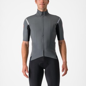 Castelli GABBA RoS 2 Men Jackets Grey / Silver | HRELUS-972