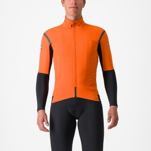 Castelli GABBA RoS 2 Men Jackets Red Orange / Dark Grey | UMRKNA-038