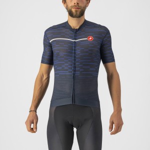 Castelli INSIDER Men Jersey Blue | AZEJHL-967