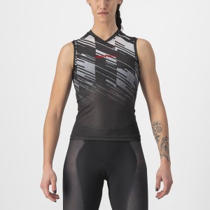 Castelli INSIDER W SLEEVELESS Women Jersey Black | XZHVNS-769