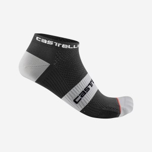 Castelli LOWBOY 2 Men Socks Black White | CDUSHF-729