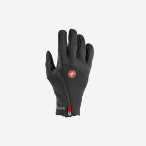 Castelli MORTIROLO Men Gloves Black | AHDQUG-426