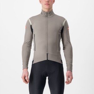 Castelli PERFETTO RoS 2 Men Jackets Grey / Khaki Grey | LAGIQU-804