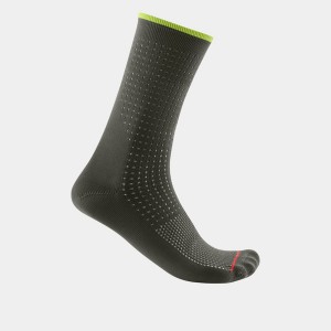 Castelli PREMIO 18 Men Socks Deep Green | FMTKLE-930