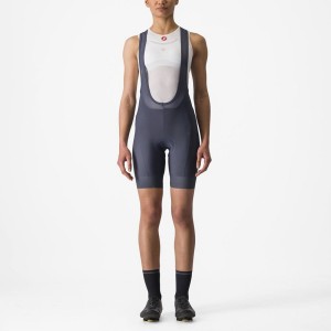 Castelli PRIMA Women Bib Shorts Blue | VABIMN-602