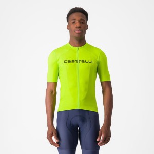 Castelli PROLOGO LITE Men Jersey Light Green / Deep Green | LICBRF-527