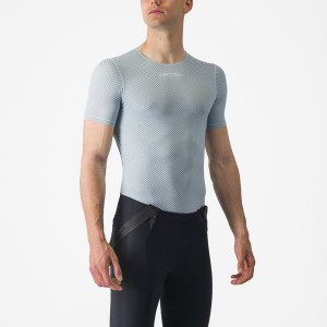 Castelli PRO MESH 2.0 SHORT SLEEVE Men Base Layer Blue | FULTKS-091