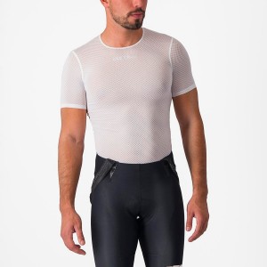 Castelli PRO MESH 2.0 SHORT SLEEVE Men Base Layer White | GMSTWE-678