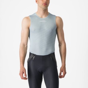 Castelli PRO MESH 2.0 SLEEVELESS Men Base Layer Blue | MDUETH-580