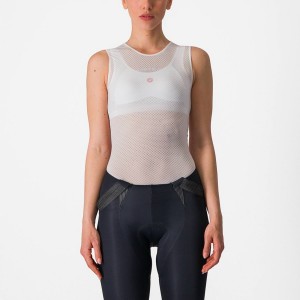 Castelli PRO MESH W SLEEVELESS Women Base Layer White | KWSDBX-374