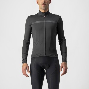 Castelli PRO THERMAL MID LS Men Jersey Dark Grey | JWPIRS-296