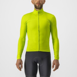 Castelli PRO THERMAL MID LS Men Jersey Light Green | DXJAKF-453