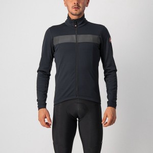 Castelli RADDOPPIA 3 Men Jackets Black / Black | KXCMUF-475