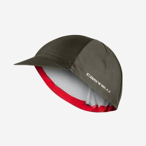 Castelli ROSSO CORSA 2 Men Cap Deep Green | QAKOTY-548