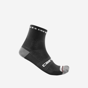 Castelli ROSSO CORSA PRO 9 Men Socks Black | KUWVCJ-140