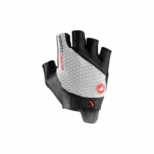 Castelli ROSSO CORSA PRO V Men Gloves White | LQSJOC-527