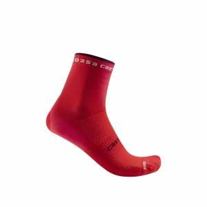 Castelli ROSSO CORSA W 11 Women Socks Red | ZYVOQX-654