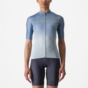 Castelli SALITA Women Jersey Grey Blue / Blue | YVNHXM-813