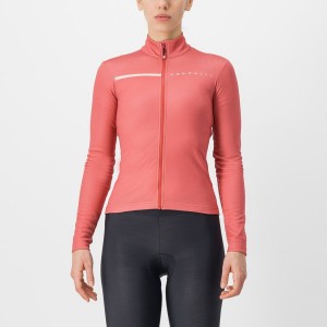 Castelli SINERGIA 2 FZ Women Jersey Red / Cream Pink | FRZPEO-591