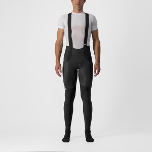 Castelli SORPASSO RoS Men Bib Tights Black / Silver | WTUQKN-719